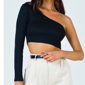 Princess Polly Brianna One Shoulder Crop Top